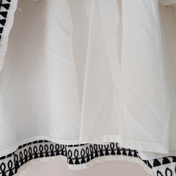 Loft cream off-white loose boho summer cotton dress small sz small NWT - Picture 13 of 16